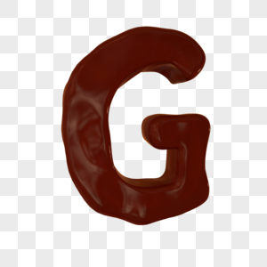 创意巧克力字母G图片