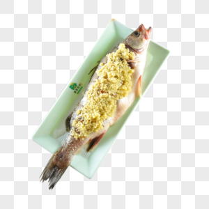 姜蓉鱼美味鱼元素高清图片