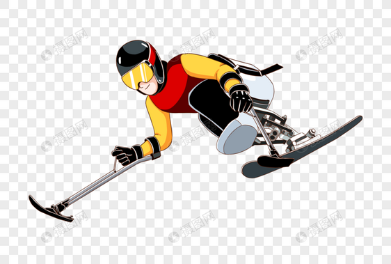 高山滑雪比赛图片