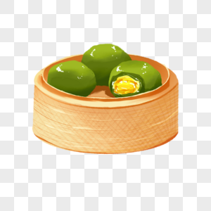 二月二习俗青团素材