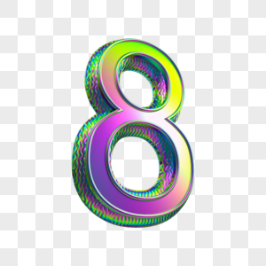 数字金属样式图片