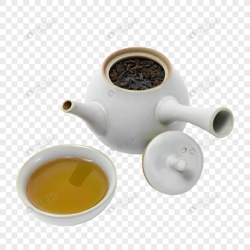 茶汤与茶壶图片