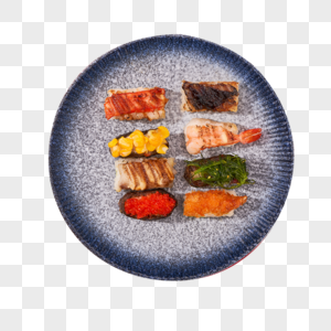 多彩色彩寿司高清图片