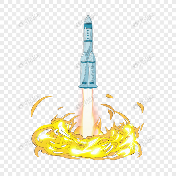 火箭升空图片