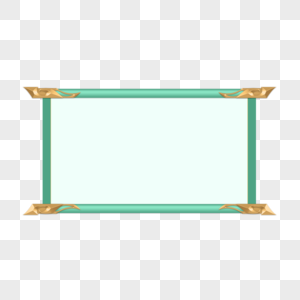 正方形竹绿边框高清图片