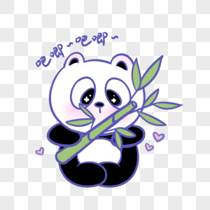 吃竹子的小熊潘图片
