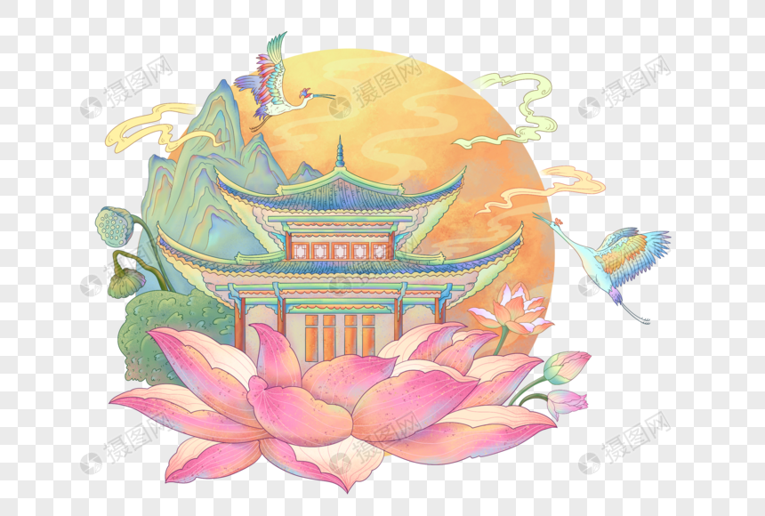 国潮风立夏图片