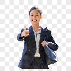 女士形象介绍商务女士点赞形象素材