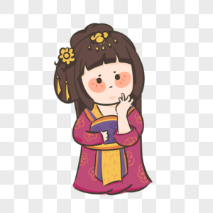 唐朝宫廷舞古风汉服仕女5素材
