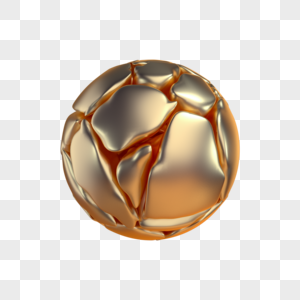 创意金属质感几何球图片
