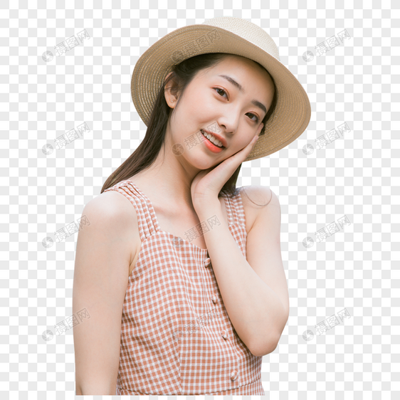 夏日美女古镇图片