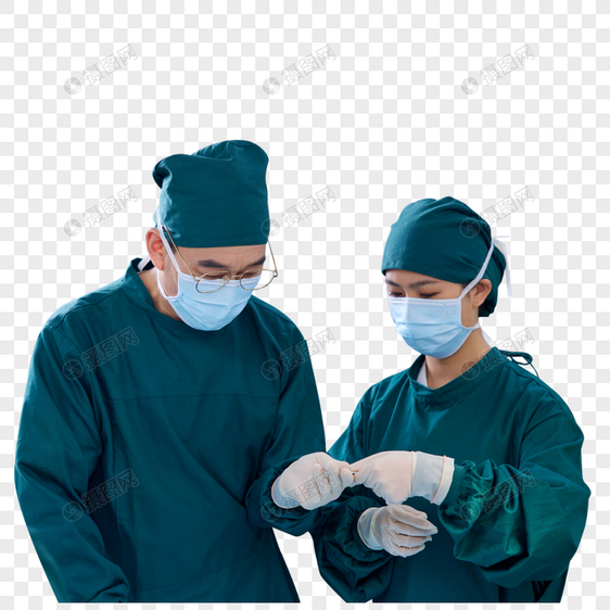 手术台上工作的医生图片