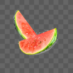 3d立体夏季水果西瓜高清图片