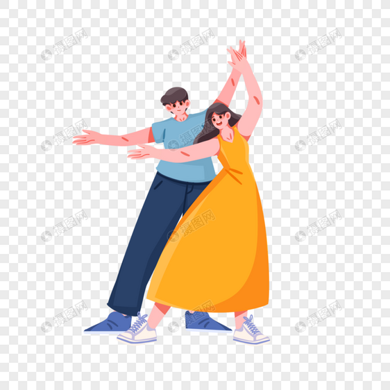 跳舞的情侣图片