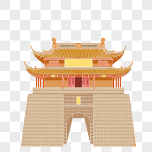 紫禁城城门元素