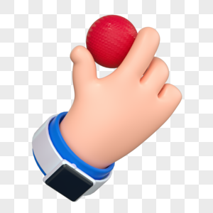 3DC4D立体手势手指拿球红球手手表图片