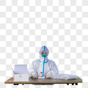 核酸检测点的医务人员图片