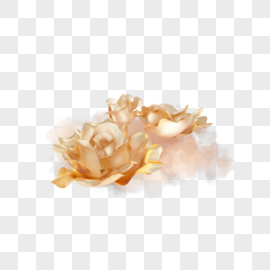 3d立体中式元素创意花朵高清图片