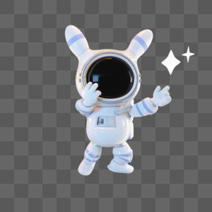 宇航员兔子c4d模型（五）图片