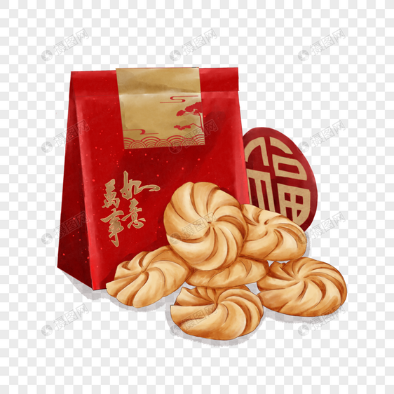 春节年货饼干图片