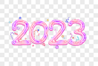 2023糖果创意艺术字设计元素图片