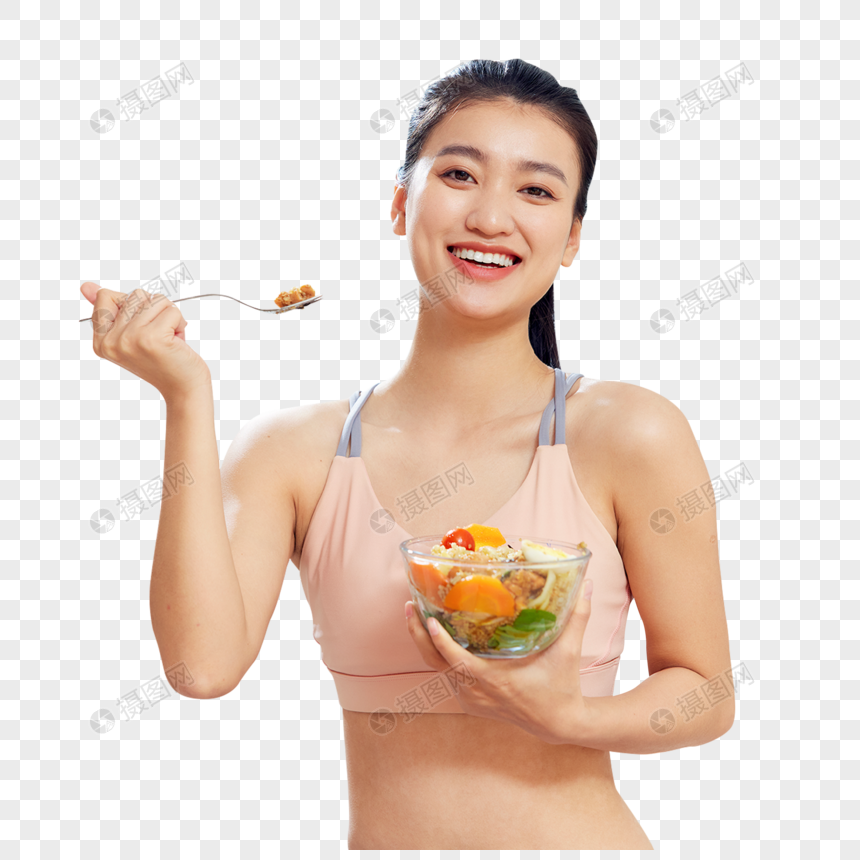 健康饮食的运动美女图片