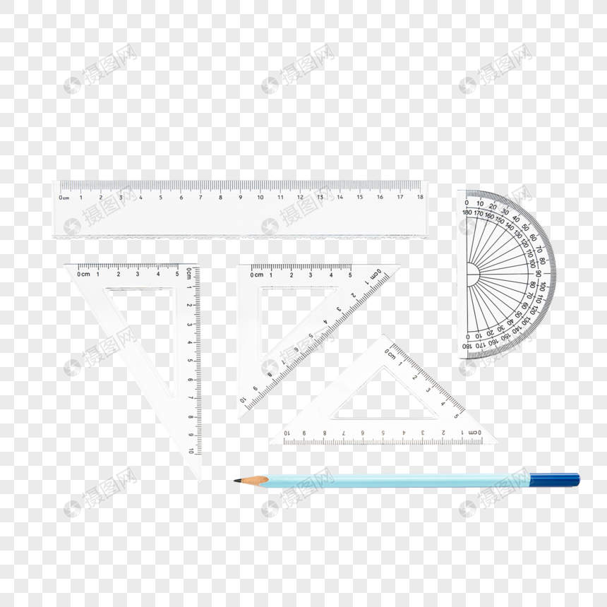 套装尺子文具图片