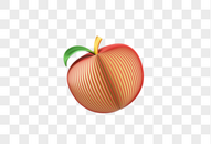 美好寓意苹安喜乐苹果C4D模型图片