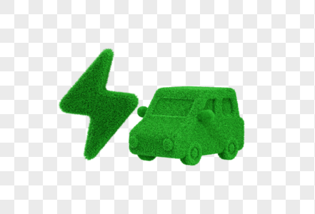 创意C4D新能源概念新能源汽车立体模型图片
