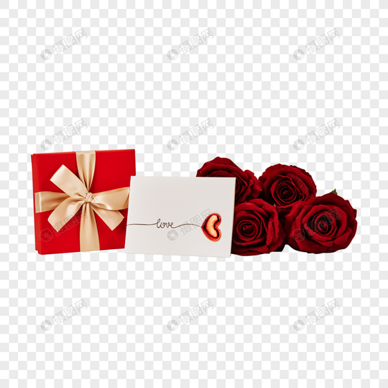 情人节玫瑰礼物盒图片