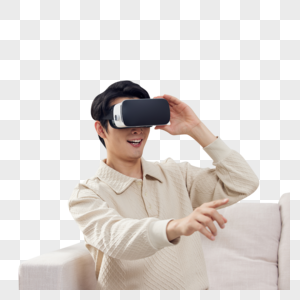 居家男性体验vr设备图片