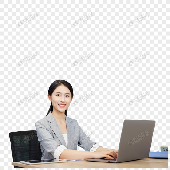办公室办公的商务女性图片