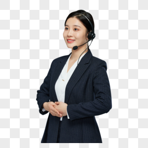 职业商务女性客服形象图片