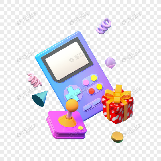 3D立体漂浮图标游戏礼物icon图片