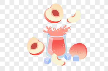 冷饮水蜜桃果汁图片