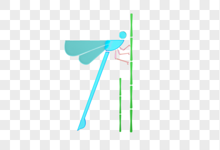 夏日蜻蜓3D立体模型图片