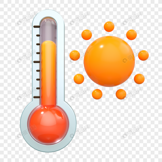 高温炎热温度计图片