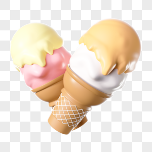 夏日卡通冰淇淋高清图片