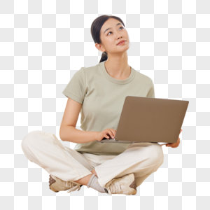 女人用电脑设计装修方案图片
