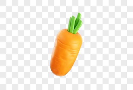 胡萝卜3D模型图片