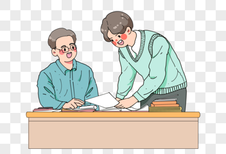 问老师问题的学生图片素材