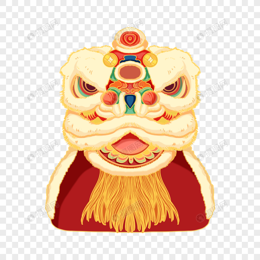 新年舞狮元素素材下载-正版素材402538662-摄图网