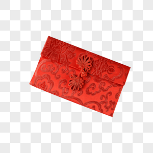 中国年红包大绒红纸素材高清图片