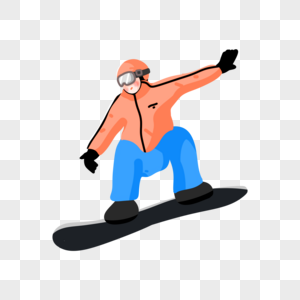 滑雪的男孩图片