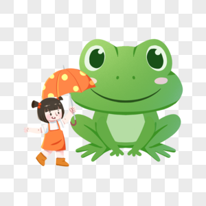 女孩和青蛙图片