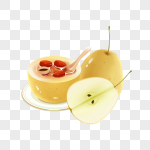 二十四节气惊蛰吃梨羹和梨子图片