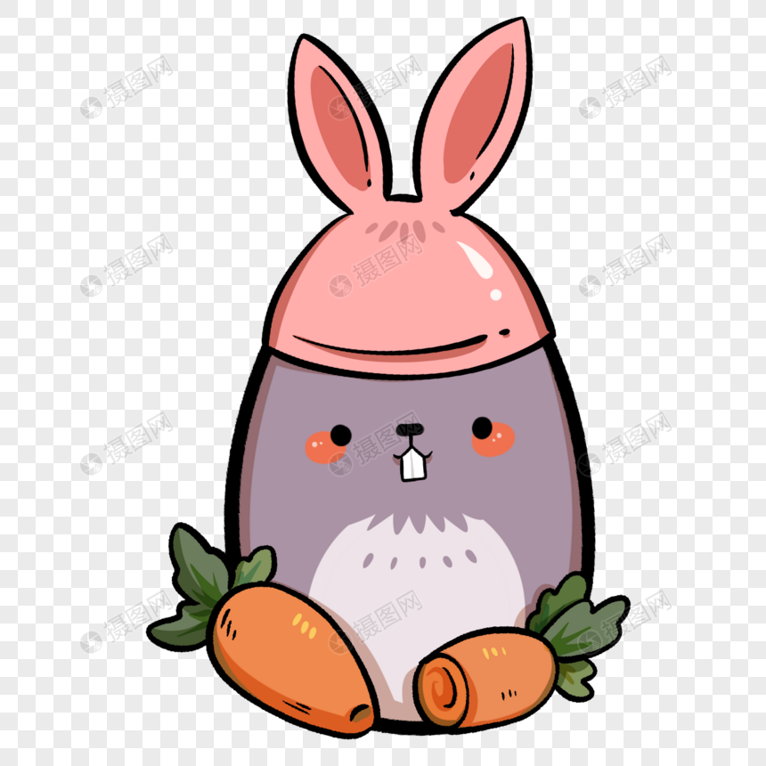 复活节节日装饰卡通兔子彩蛋图片