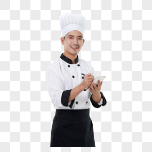点餐的厨师形象图片