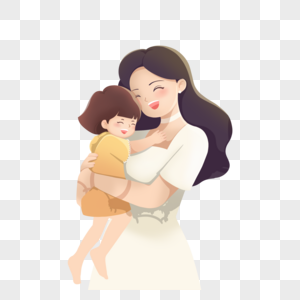抱着孩子的母亲高清图片