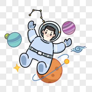 航天日在宇宙遨游的宇航员图片